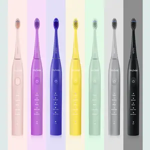 MySmile Essential Sonic Electric Toothbrush - 45,000 VPM Motor, 5 Modes, 3 Replaceable Brush Heads, Rechargeable Lithium-Ion Cordless Battery Powered Electronic Toothbrushes (Free n-HA Toothpaste Gift)